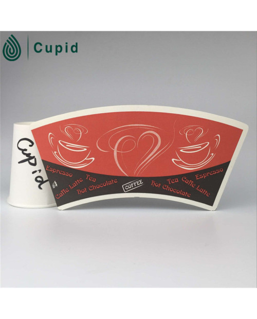 2016 New products Folding Coffee paper cup fan